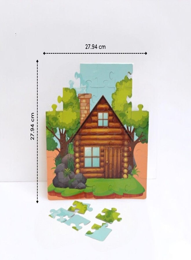 Mittimate Cottage House Jigsaw Puzzle Game for Kids Age 4 to 6 Old I 36 Pieces Puzzle Toy I Birthday Gift for Children - Image 5